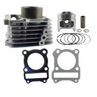 Motorcycle Engine Parts 77mm Air Cylinder Block Piston Rings Kit Cylinder Head Gasket For SUZUKI GS125 GS 125